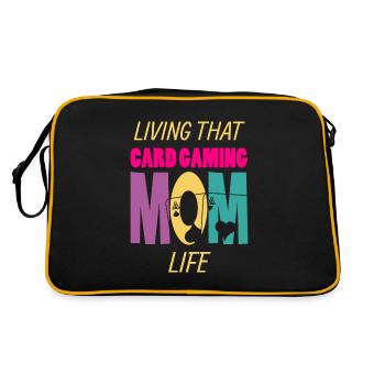 Vivre ce jeu de cartes Joueur de cartes Mom Life - Sac Retro - noir/or - Dos