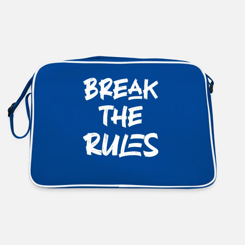 Brechen Sie die Regeln Retro Tasche