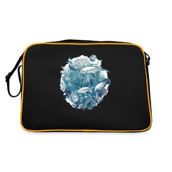 Créatures de l'océan - Sac Retro - noir/or - Dos