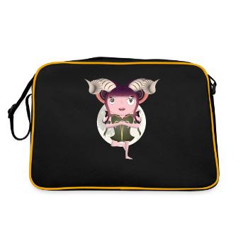 Mara - Retro Bag - black/gold - Back