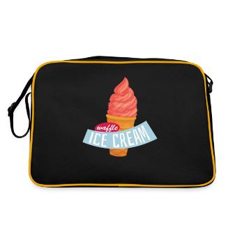 Sommer - Retro Tasche - Schwarz/Gold - Hinten