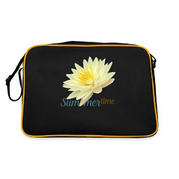water lily - Retro Bag - black/gold - Back