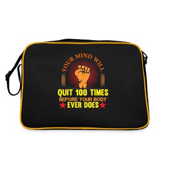 Fist - Retro Bag - black/gold - Back