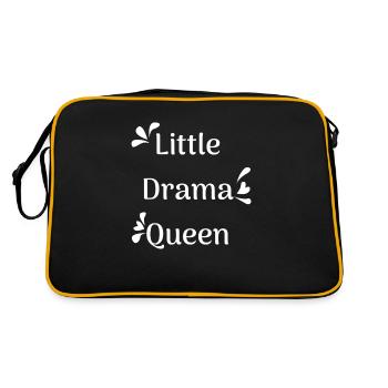 Babysprüche - Retro Tasche - Schwarz/Gold - Hinten