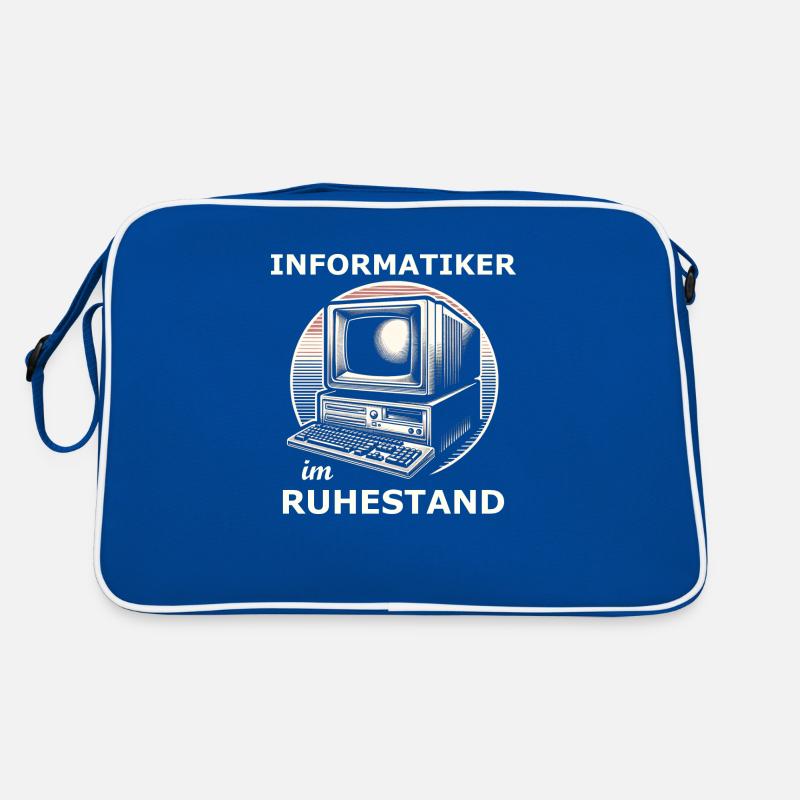 Informatiker Ruhestand Retro Tasche