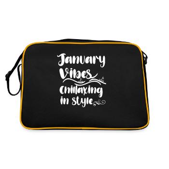 january vibes chillaxing in style - Sac Retro - noir/or - Dos