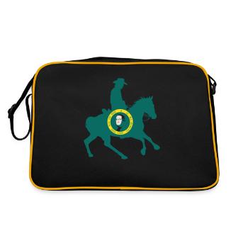 Washington State Flag Cowboy - Retro Bag - black/gold - Back