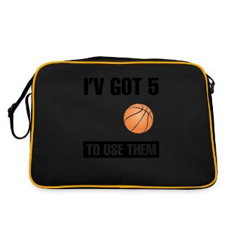 Basket-ball - Sac Retro - noir/or - Dos