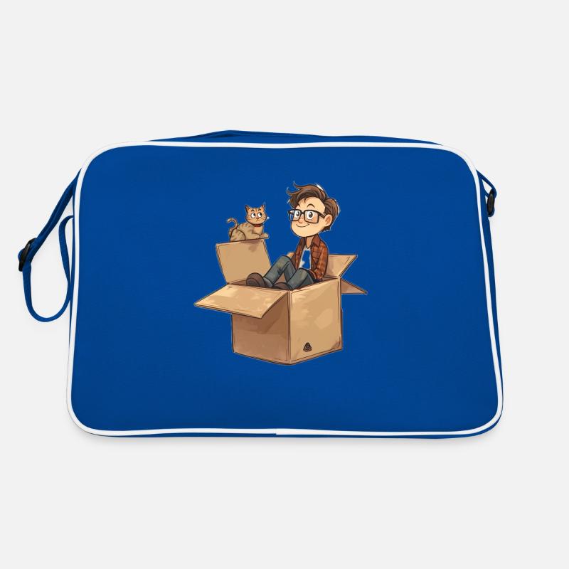 Lustiges Quantenphysik Meme Retro Tasche