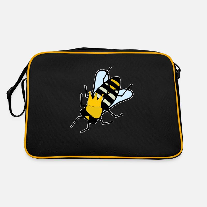 Queen bee with crown Retro Bag