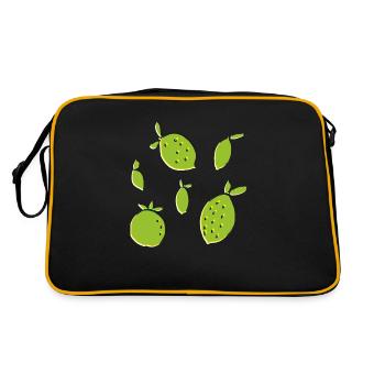 citron orange citron vert - Sac Retro - noir/or - Dos