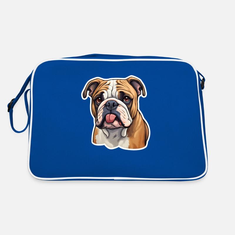 Bulldog head Retro Bag