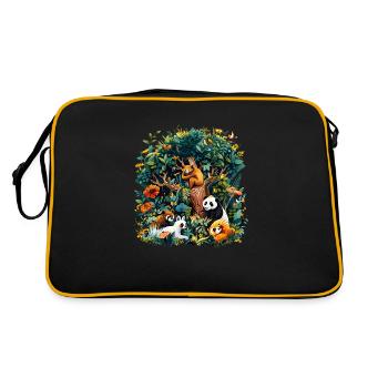 La biodiversité a besoin d’aide - Sac Retro - noir/or - Dos