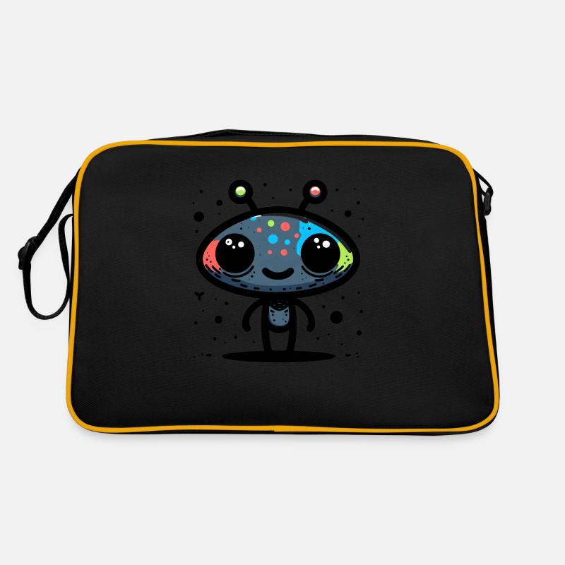Rencontre extraterrestre - Sac Retro - noir/or