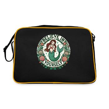 Croyez en vous Sirène - Sac Retro - noir/or - Dos