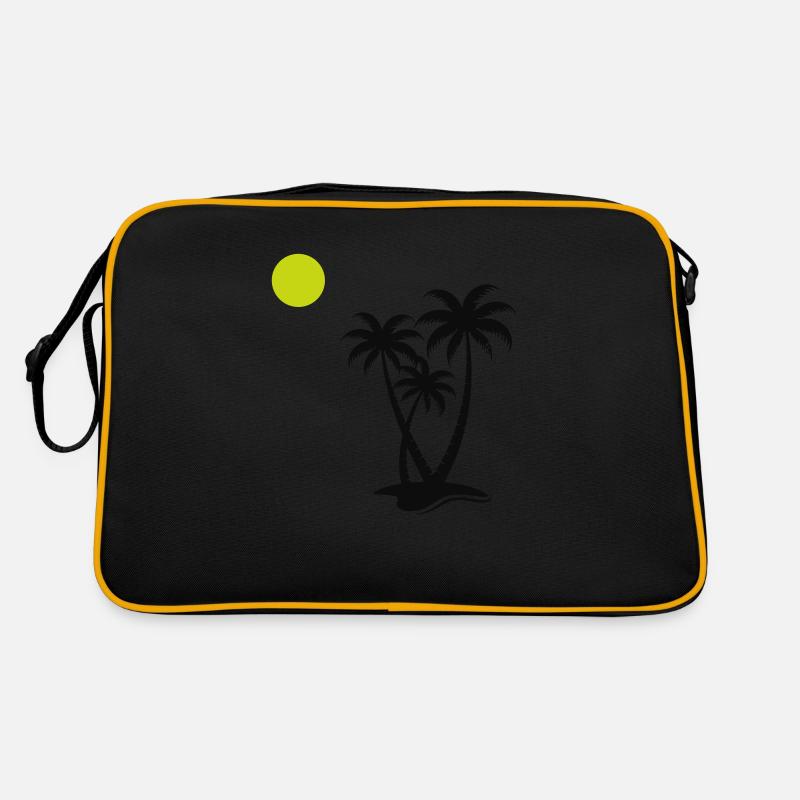 palmen 2 Retro Tasche