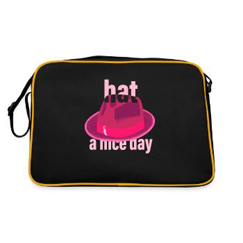 Hat a Nice Day - Retro Bag - black/gold - Back