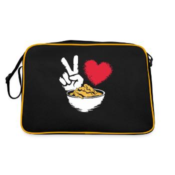 For connoisseurs of Korean cuisine - Retro Bag - black/gold - Back