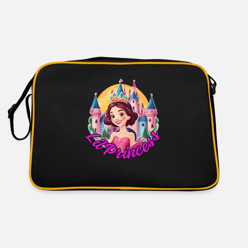Lil Princess - Retro Tasche - Schwarz/Gold