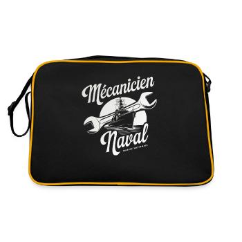 Mécanicien Naval Marine Nationale - Sac Retro - noir/or - Dos