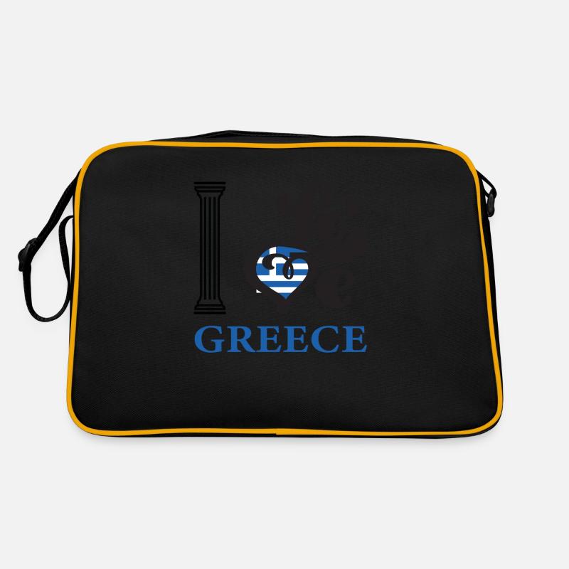 J’adore la Grèce Sac Retro