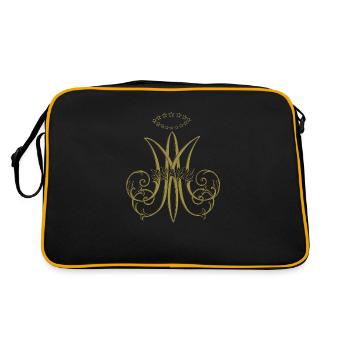 Catholique traditionnelle Vierge Marie Auspice Maria - Sac Retro - noir/or - Dos
