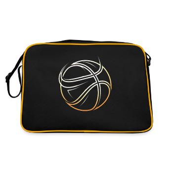 Abstract Basketball - Retro Bag - black/gold - Back