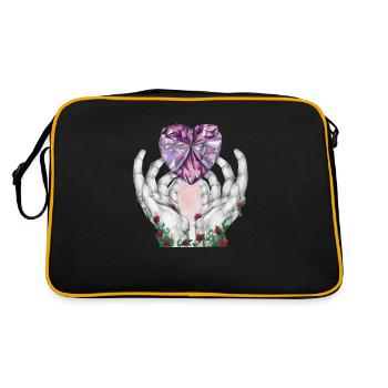 07. Liebesseele - Retro Tasche - Schwarz/Gold - Hinten