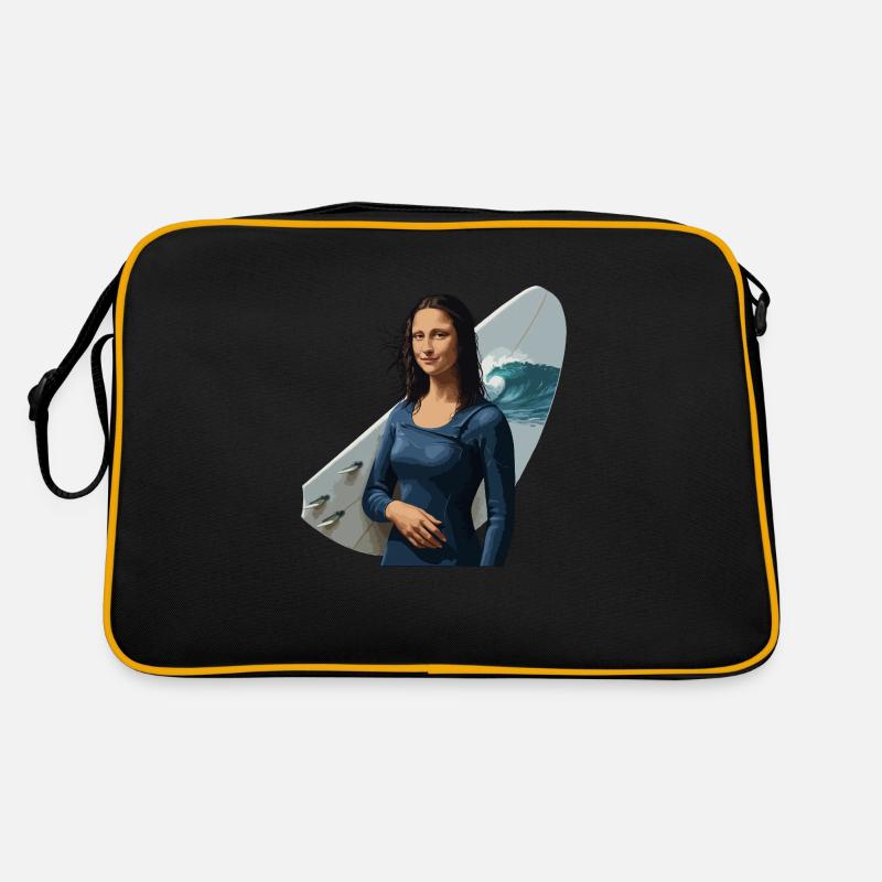 Mona Lisa Surf Babe Retro Tasche