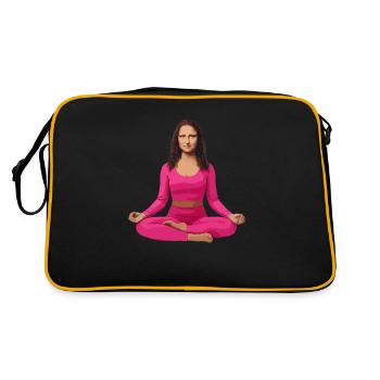 Mona Lisa yoga zen - Sac Retro - noir/or - Dos