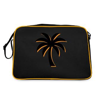 Icône de palmier - Sac Retro - noir/or - Dos