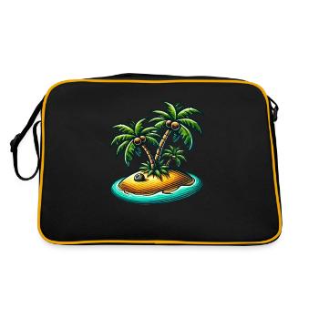 Palmiers de l’île - Sac Retro - noir/or - Dos