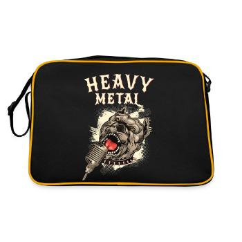 Musique Heavy Metal - Sac Retro - noir/or - Dos