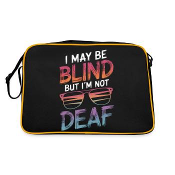 Aveugle Personnes malvoyantes - Sac Retro - noir/or - Dos