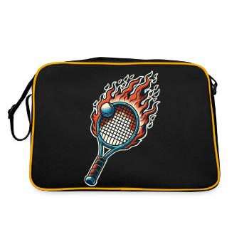 Badminton - Sac Retro - noir/or - Dos