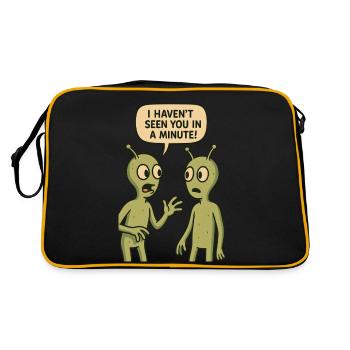 I haven't seen you in a minute (Aliens) - Retro Bag - black/gold - Back