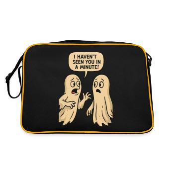 I haven't seen you in a minute (Ghosts) - Retro Bag - black/gold - Back
