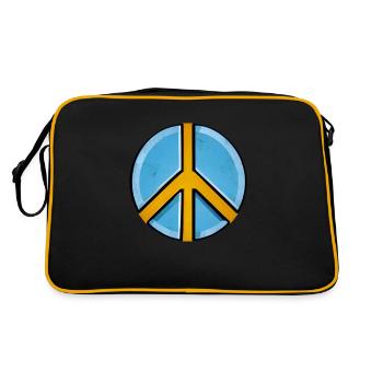 Aucune guerre n’était pas une guerre La paix et la paix que nous voulons - Sac Retro - noir/or - Dos