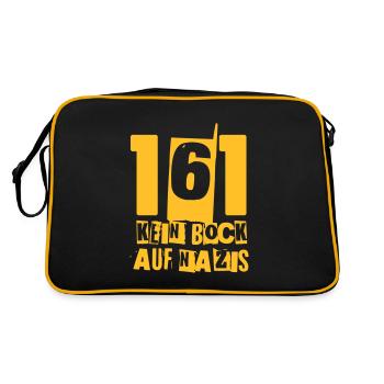 161 NO DESIRE FOR NAZ - Retro Bag - black/gold - Back