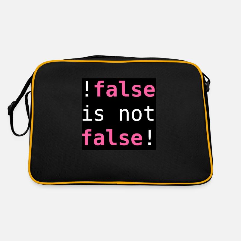 !false is not false! - "!false is not false!" Retro Tasche