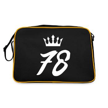 78 Couronne numérique - Sac Retro - noir/or - Dos