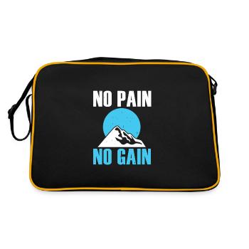 pas de douleur pas de gain - Sac Retro - noir/or - Dos