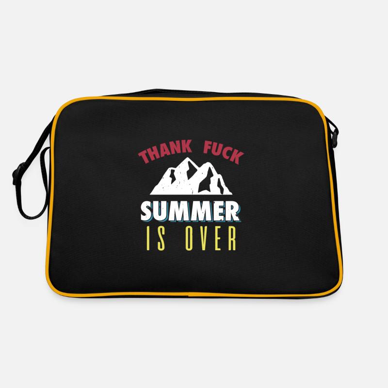 Summer is over - Retro Tasche - Schwarz/Gold