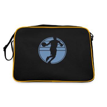 Basketteur Basketball Sunset Design rétro - Sac Retro - noir/or - Dos