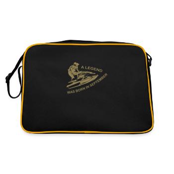Légende du pilote Jet SKi née en septembre - Sac Retro - noir/or - Dos