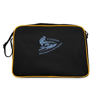 Légende du pilote Jet SKi née en septembre - Sac Retro - noir/or - Dos