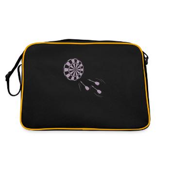 Dart Board Darts - Retro Bag - black/gold - Back