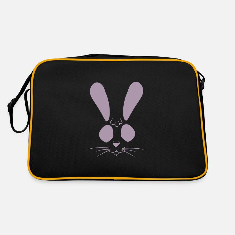 lapin lapin lapin de pâques - Sac Retro - noir/or
