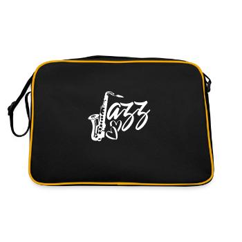 J’adore la musique jazz - Sac Retro - noir/or - Dos