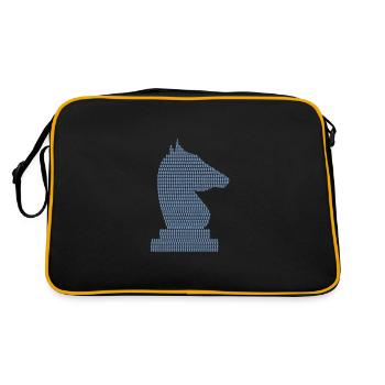 Joueur d’échecs Cheval d’échecs - Sac Retro - noir/or - Dos